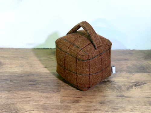 Harris Tweed Door Stop - Harris Tweed Huntsman Burnt Umber