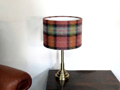 Lampshade Wool Plaid Moorland Heather30cm